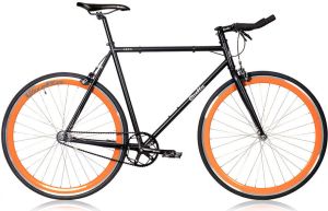 Quella Nero Oranje Fixie Fiets
