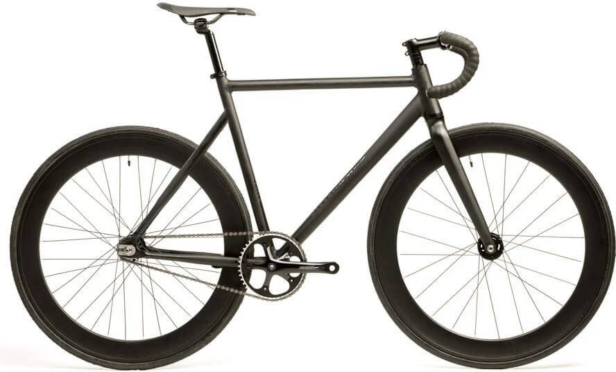 Santafixie Raval Fixie Fiets Matte Black 60mm 3 Speeds