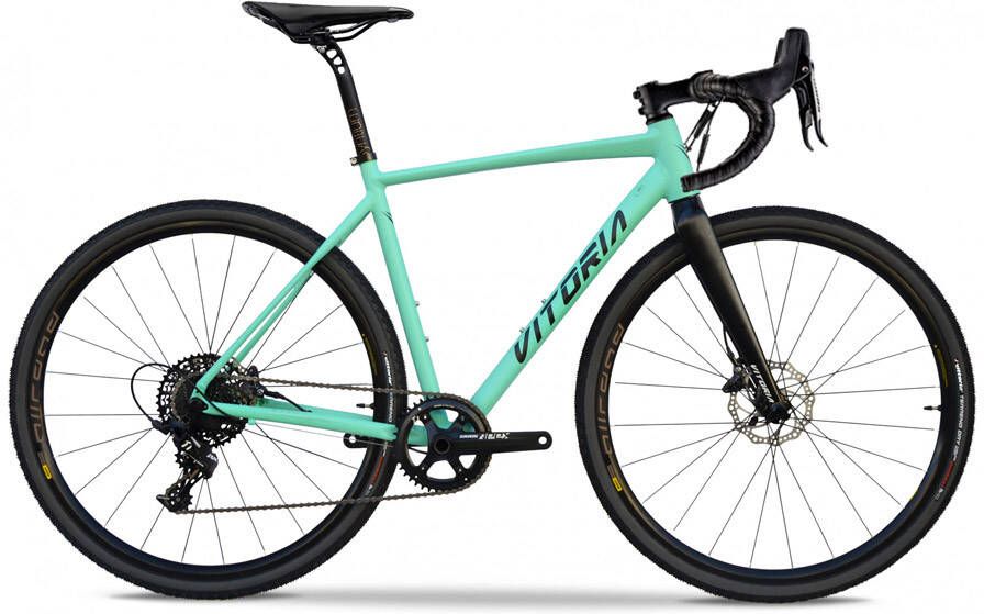 Vitoria Nyxtralight Explorer Gravel Fiets Tiagra Turquoise