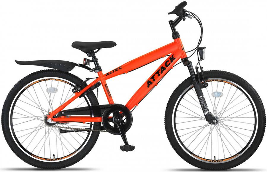 Altec Attack Kinderfiets Mountainbike 24 inch Neon Orange 3v online kopen