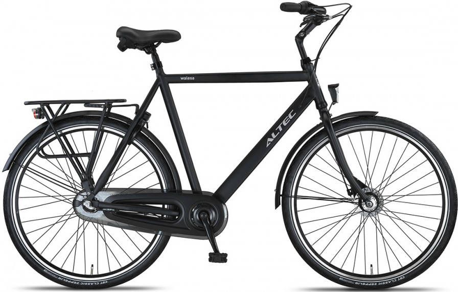 Altec Walesa Herenfiets 28inch 65cm Mat Zwart 3v