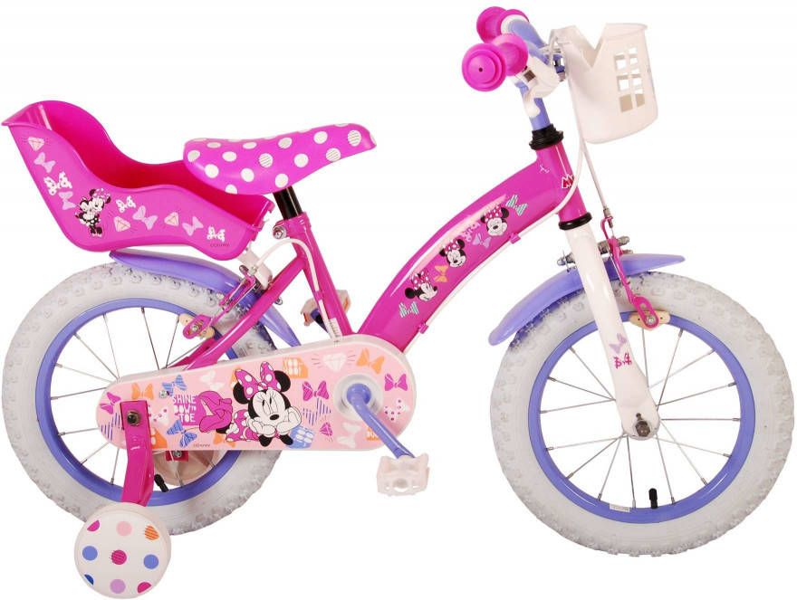 Disney Minnie Cutest Ever! Kinderfiets Meisjes 14 inch Roze Twee Handremmen online kopen